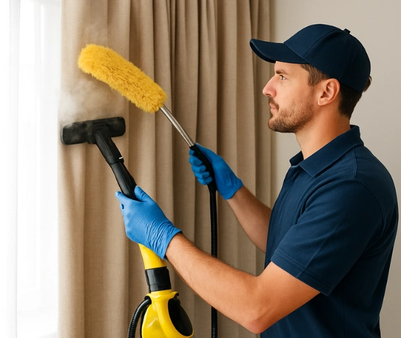 Trusted curtain steam cleaning technician Matty Curtain Cleaning bellbrae-vic QLD
