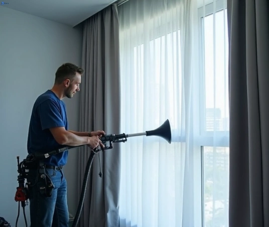 Professional curtain steam cleaning process equipment Matty Curtain Cleaning bellbrae-vic