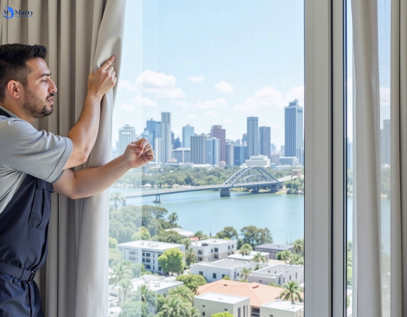 Professional curtain steam cleaning service bellbrae-vic QLD by Matty Curtain Cleaning